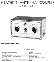 Heathkit AC-1 - Schematic 